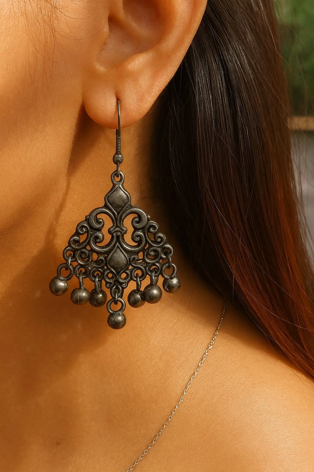 Vintage Noir Danglers