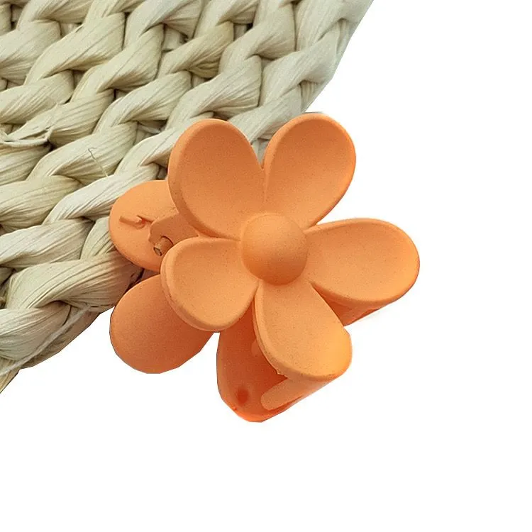 [Clip-001] Orange Flower claw clip(regular size)
