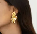 Golden Petal Studs