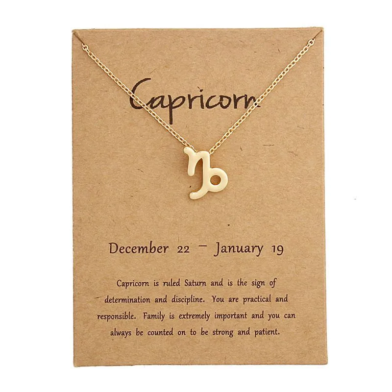 [zod-005] Capricorn zodiac necklace