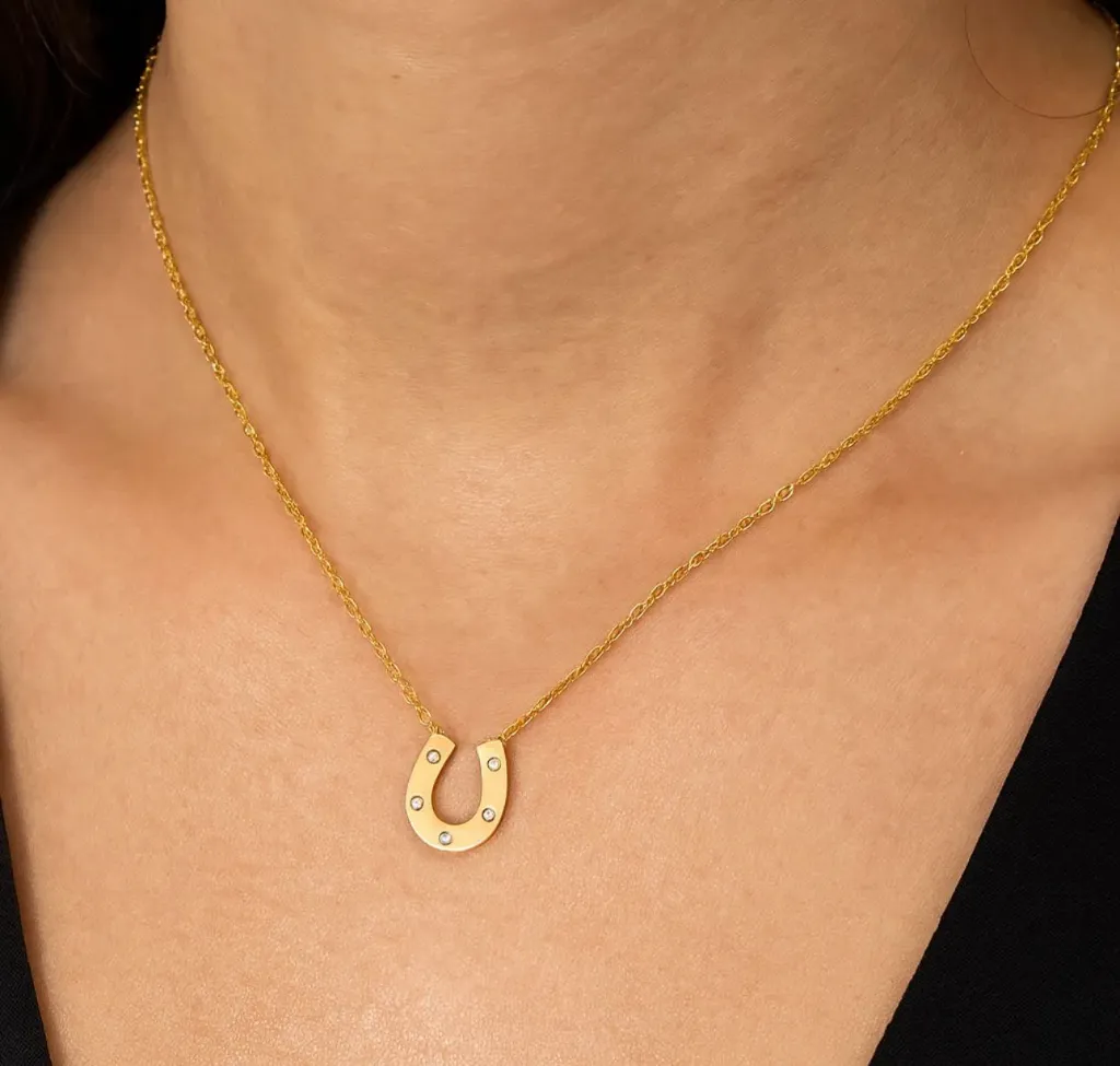 [Anti-003] Horse shoe luck charm necklace