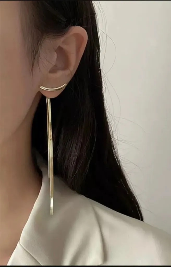 Gold tassel earrings
