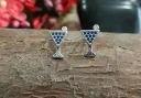 Martini glass minimal earrings